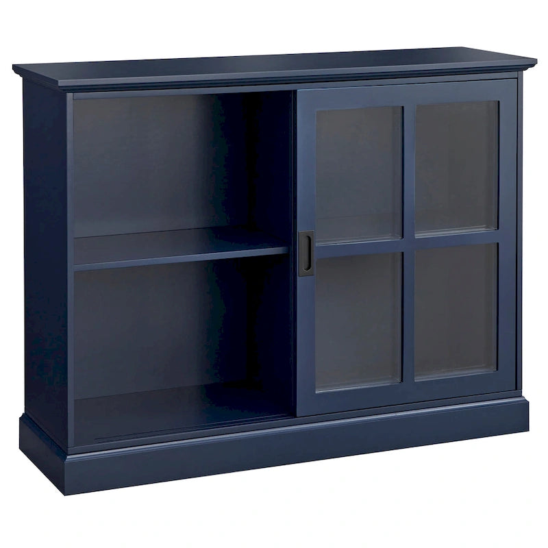 Meuble vitrine à portes coulissantes