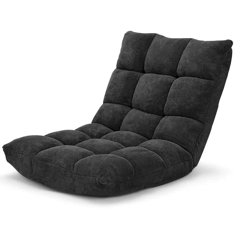Fauteuil de sol inclinable réglable avec mousse à mémoire de forme
