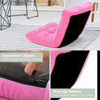 Fauteuil de sol inclinable réglable avec mousse à mémoire de forme