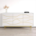 Buffet moderne avec façades brillantes