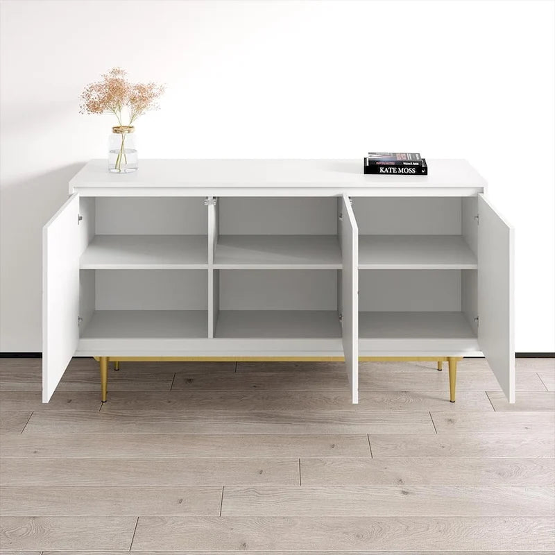 Buffet moderne avec façades brillantes
