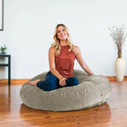 Pouf Cocoon avec housse en chenille