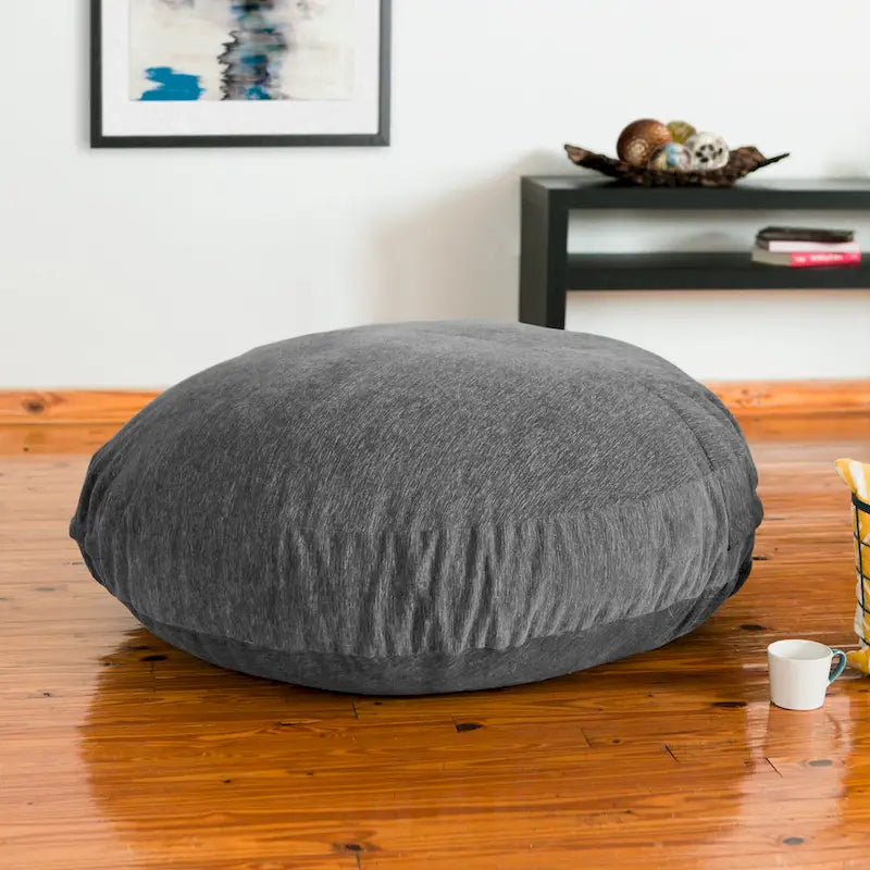 Pouf Cocoon avec housse en chenille