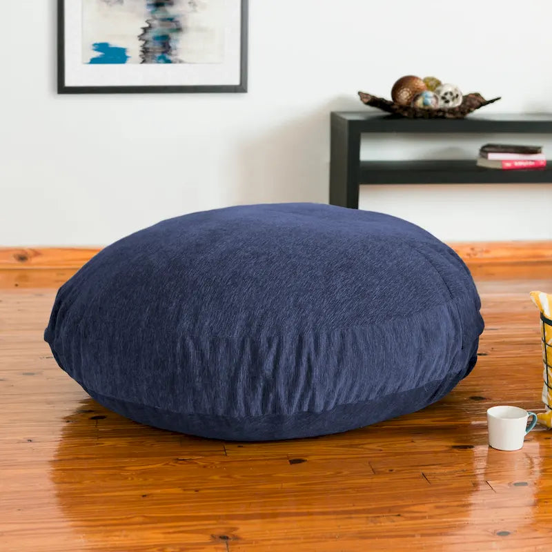 Pouf Cocoon avec housse en chenille