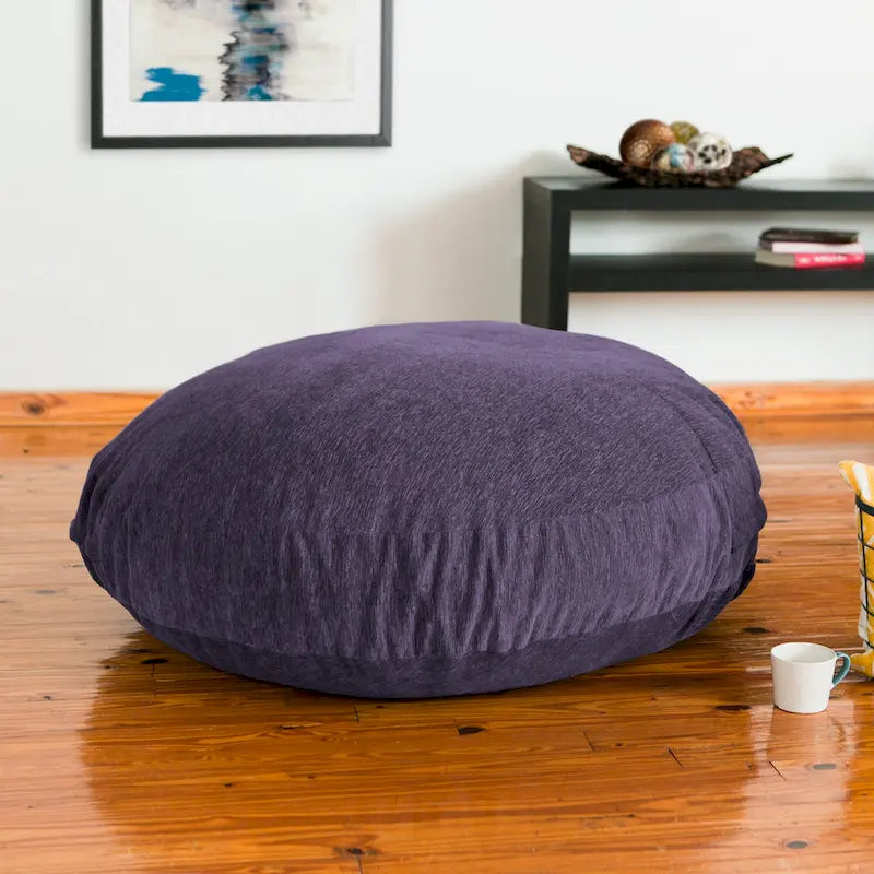 Pouf Cocoon avec housse en chenille