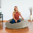 Pouf Cocoon avec housse en chenille