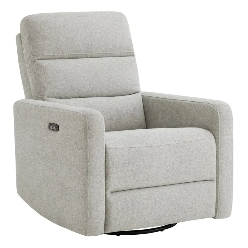 Fauteuil inclinable motorisé pivotant avec têtière et ports de chargement USB