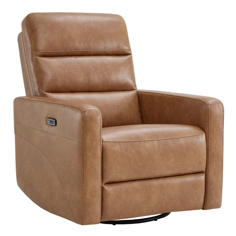 Fauteuil inclinable motorisé pivotant avec têtière et ports de chargement USB