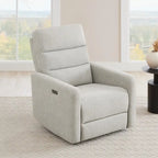 Fauteuil inclinable motorisé pivotant avec têtière et ports de chargement USB