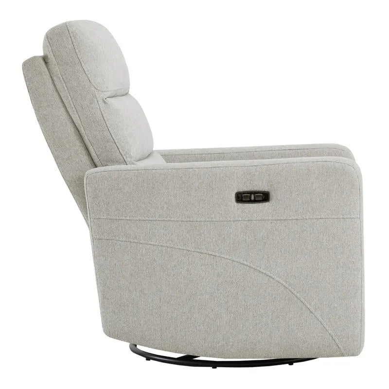 Fauteuil inclinable motorisé pivotant avec têtière et ports de chargement USB