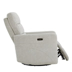 Fauteuil inclinable motorisé pivotant avec têtière et ports de chargement USB