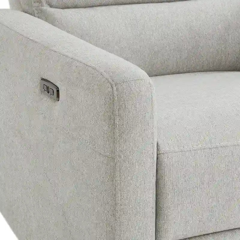 Fauteuil inclinable motorisé pivotant avec têtière et ports de chargement USB