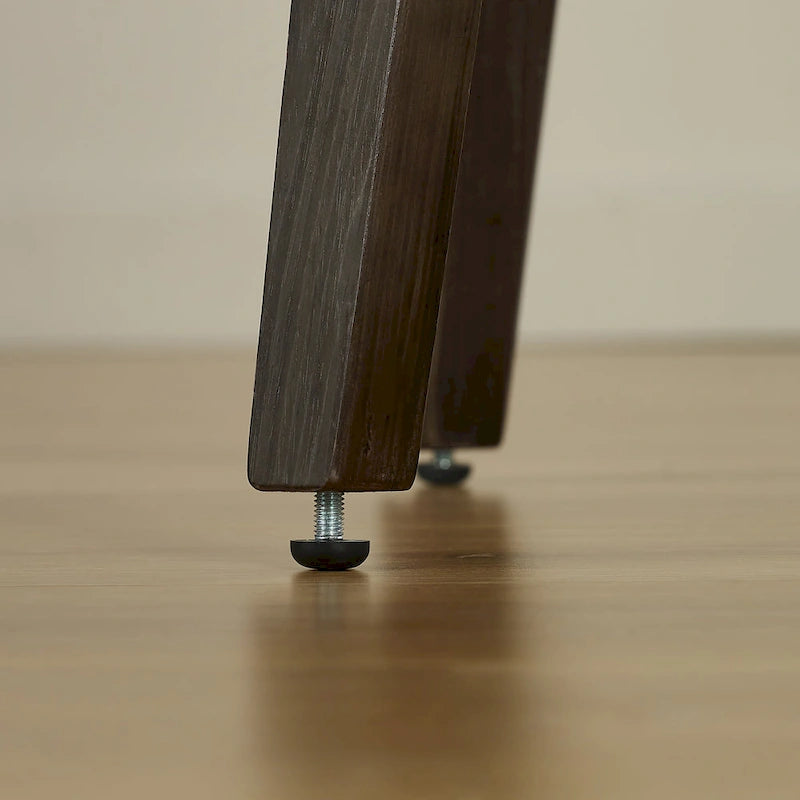 Chaises de salle à manger pivotantes en bois rembourrées (lot de 2)