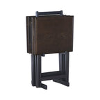 Plateaux de service pliants (4 plateaux + support)