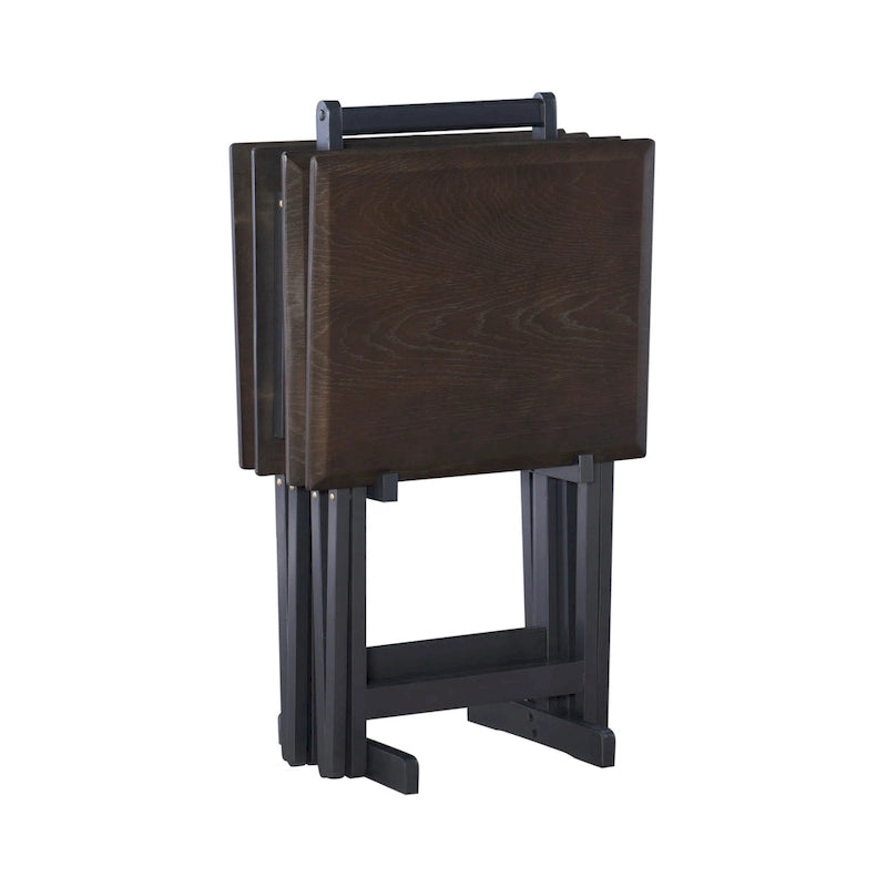 Plateaux de service pliants (4 plateaux + support)