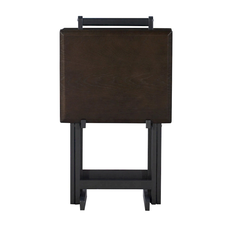 Plateaux de service pliants (4 plateaux + support)