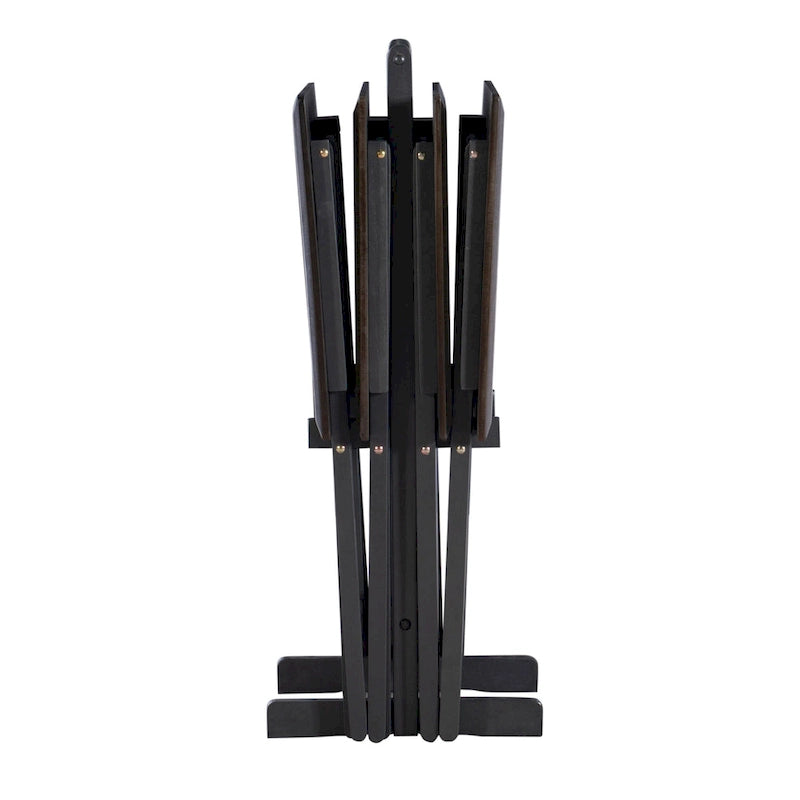 Plateaux de service pliants (4 plateaux + support)