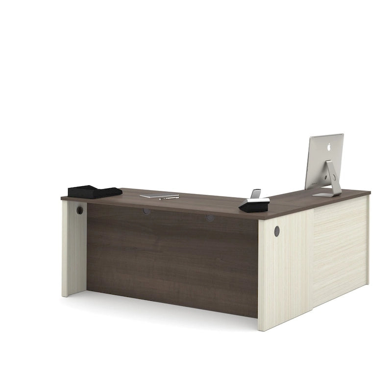 Bureau d'angle en L avec tiroirs de rangement
