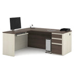 Bureau d'angle en L avec tiroirs de rangement