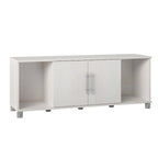 Banc de rangement à chaussures avec assise et portes d'armoire