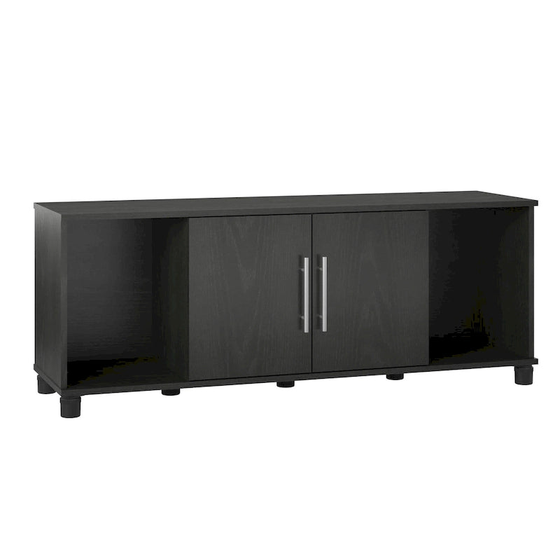 Banc de rangement à chaussures avec assise et portes d'armoire