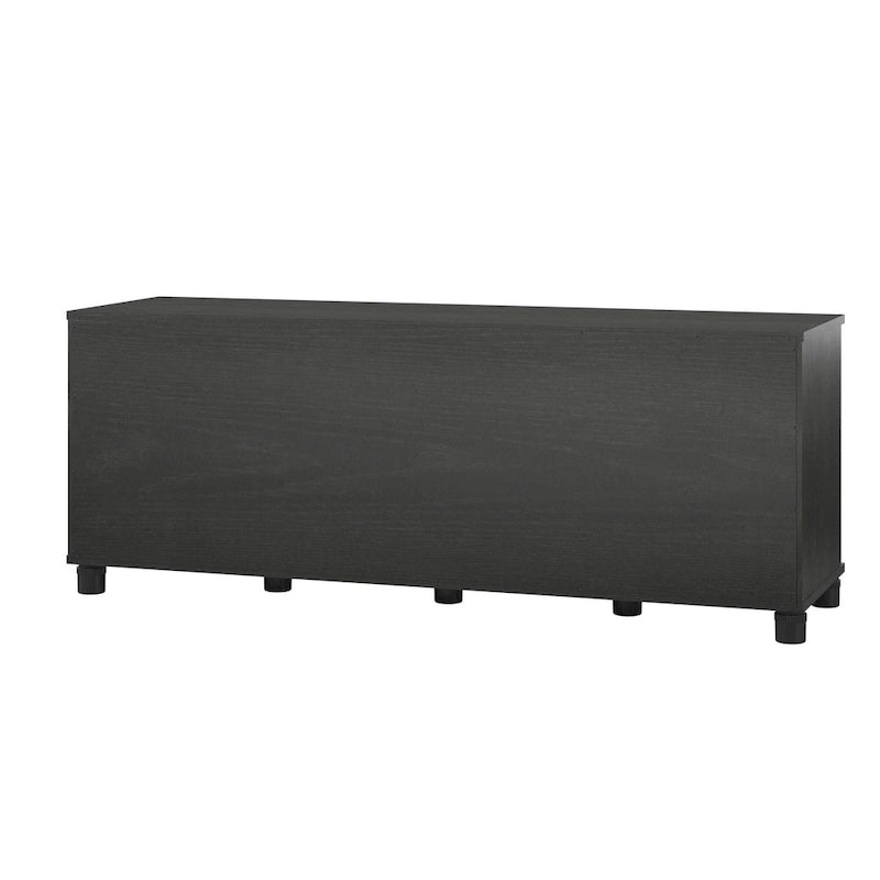 Banc de rangement à chaussures avec assise et portes d'armoire