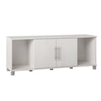 Banc de rangement à chaussures avec assise et portes d'armoire