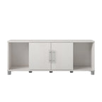 Banc de rangement à chaussures avec assise et portes d'armoire