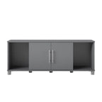 Banc de rangement à chaussures avec assise et portes d'armoire
