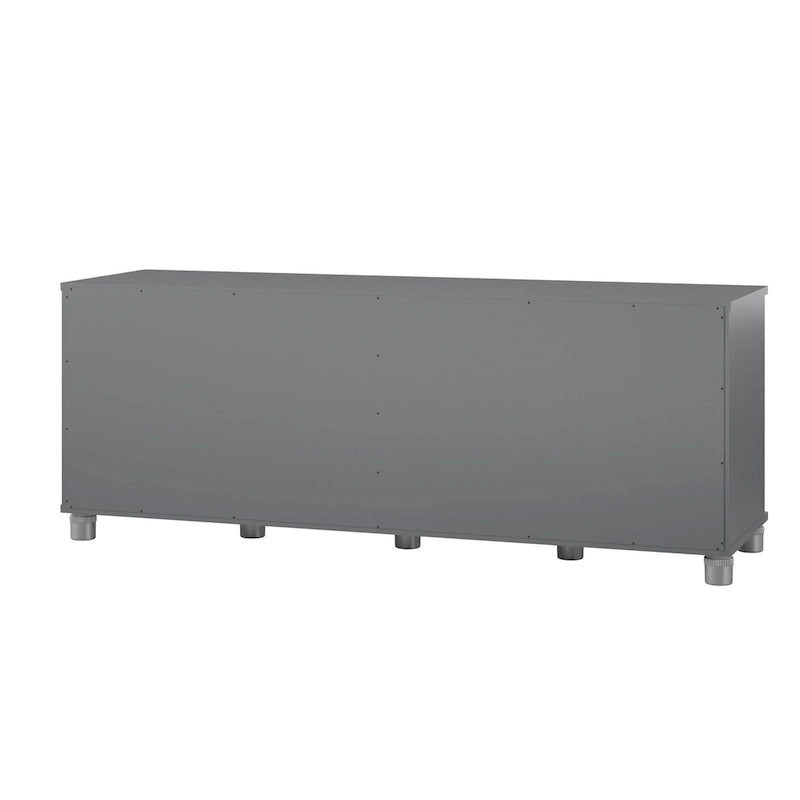 Banc de rangement à chaussures avec assise et portes d'armoire