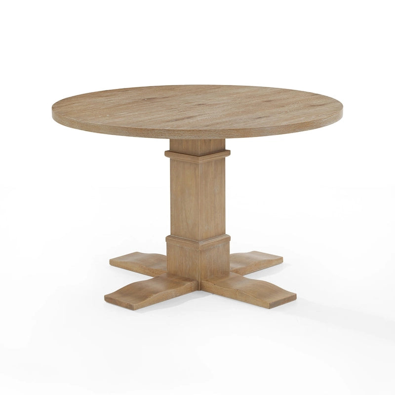 Table à manger ronde 47,25" L x 47,25" P x 30,25" H - Marron rustique