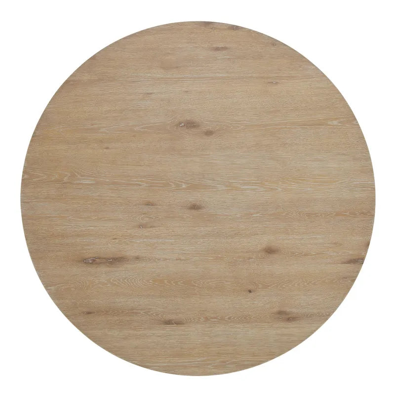 Table à manger ronde 47,25" L x 47,25" P x 30,25" H - Marron rustique