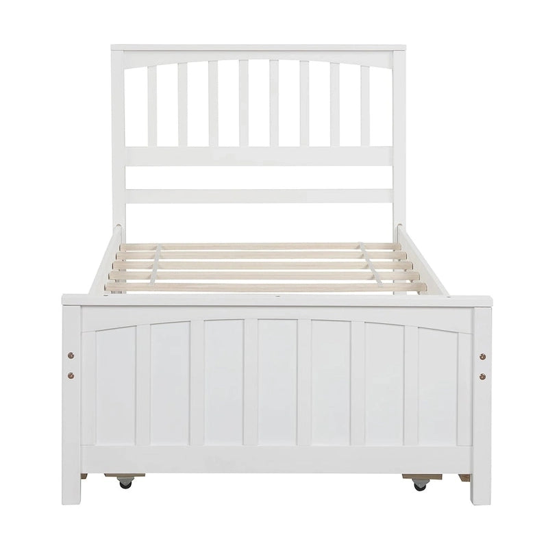 Lit plateforme simple avec lit gigogne