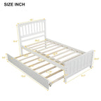 Lit plateforme simple avec lit gigogne