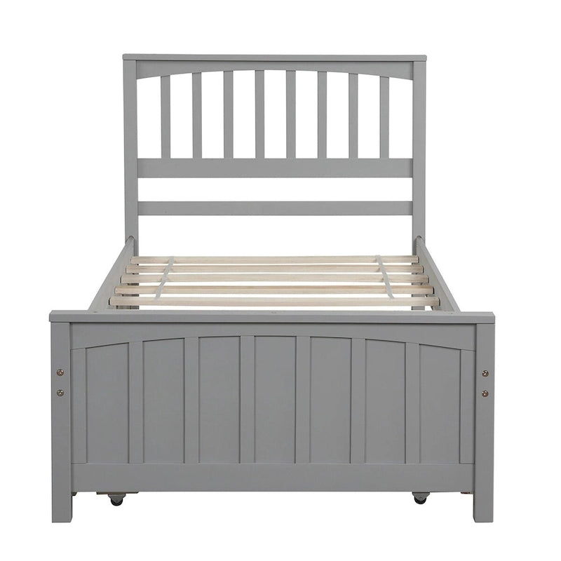 Lit plateforme simple avec lit gigogne