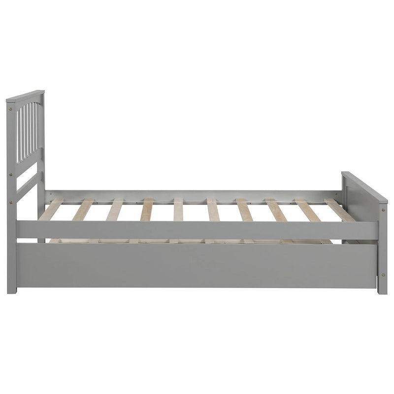 Lit plateforme simple avec lit gigogne