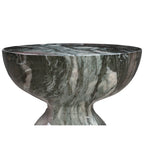 Table d'appoint en marbre gris et rose poudré