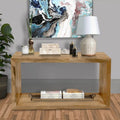 Console buffet en bois de manguier de 52 pouces avec étagère cube ouverte