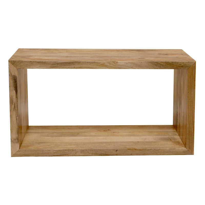 Console buffet en bois de manguier de 52 pouces avec étagère cube ouverte