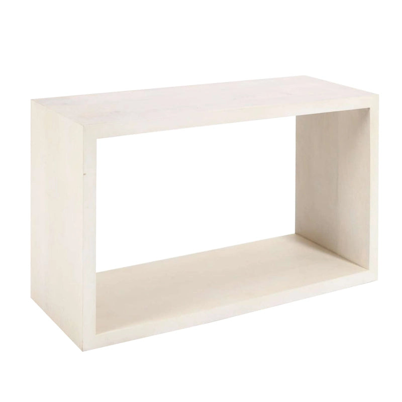 Console buffet en bois de manguier de 52 pouces avec étagère cube ouverte