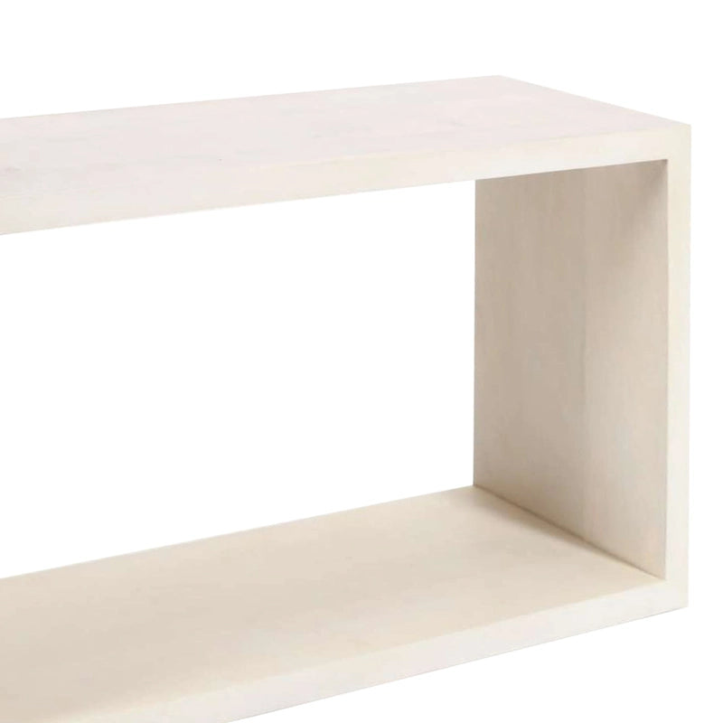 Console buffet en bois de manguier de 52 pouces avec étagère cube ouverte