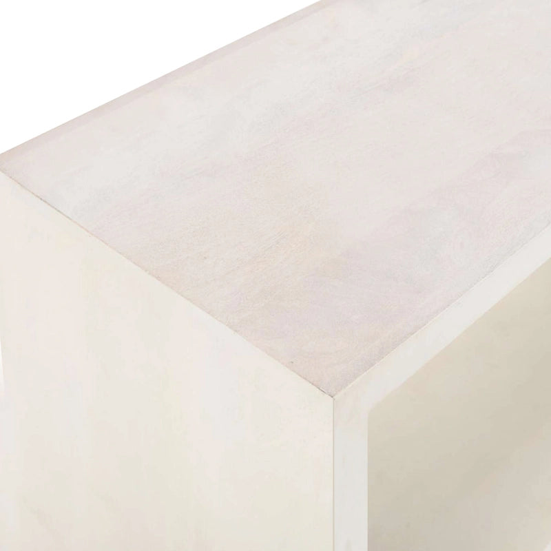 Console buffet en bois de manguier de 52 pouces avec étagère cube ouverte