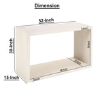 Console buffet en bois de manguier de 52 pouces avec étagère cube ouverte