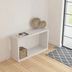 Console buffet en bois de manguier de 52 pouces avec étagère cube ouverte