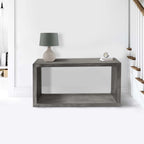 Console buffet en bois de manguier de 52 pouces avec étagère cube ouverte