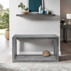 Console buffet en bois de manguier de 52 pouces avec étagère cube ouverte