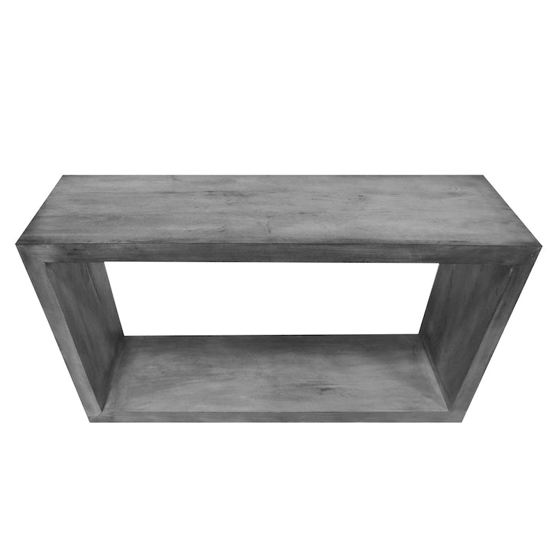 Console buffet en bois de manguier de 52 pouces avec étagère cube ouverte