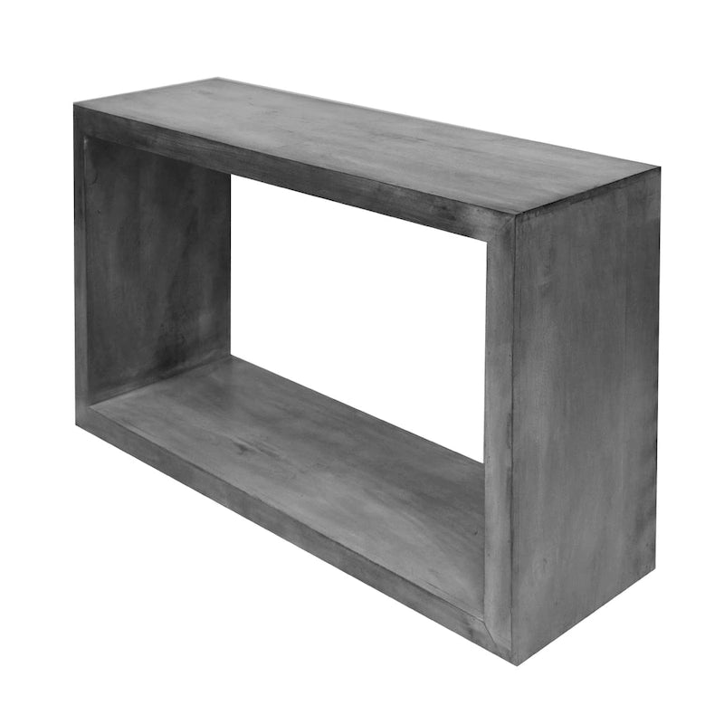 Console buffet en bois de manguier de 52 pouces avec étagère cube ouverte