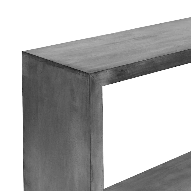 Console buffet en bois de manguier de 52 pouces avec étagère cube ouverte