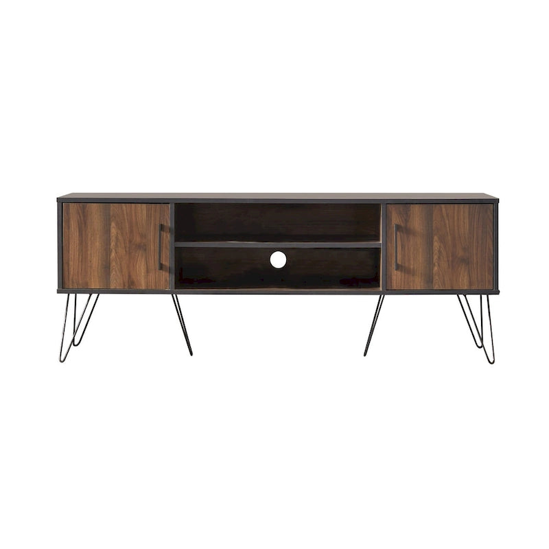 Meuble TV Mid-Century avec placards latéraux